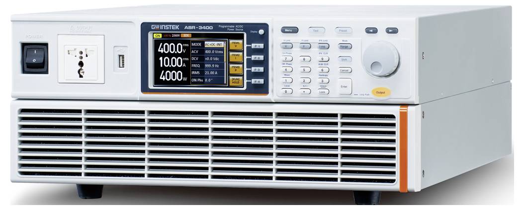 GW Instek ASR-3400 programmierbares AC/DC-Netzteil mit Universalsteckdose Bench PSU (adjustable voltage) 4000 VA USB , L-1