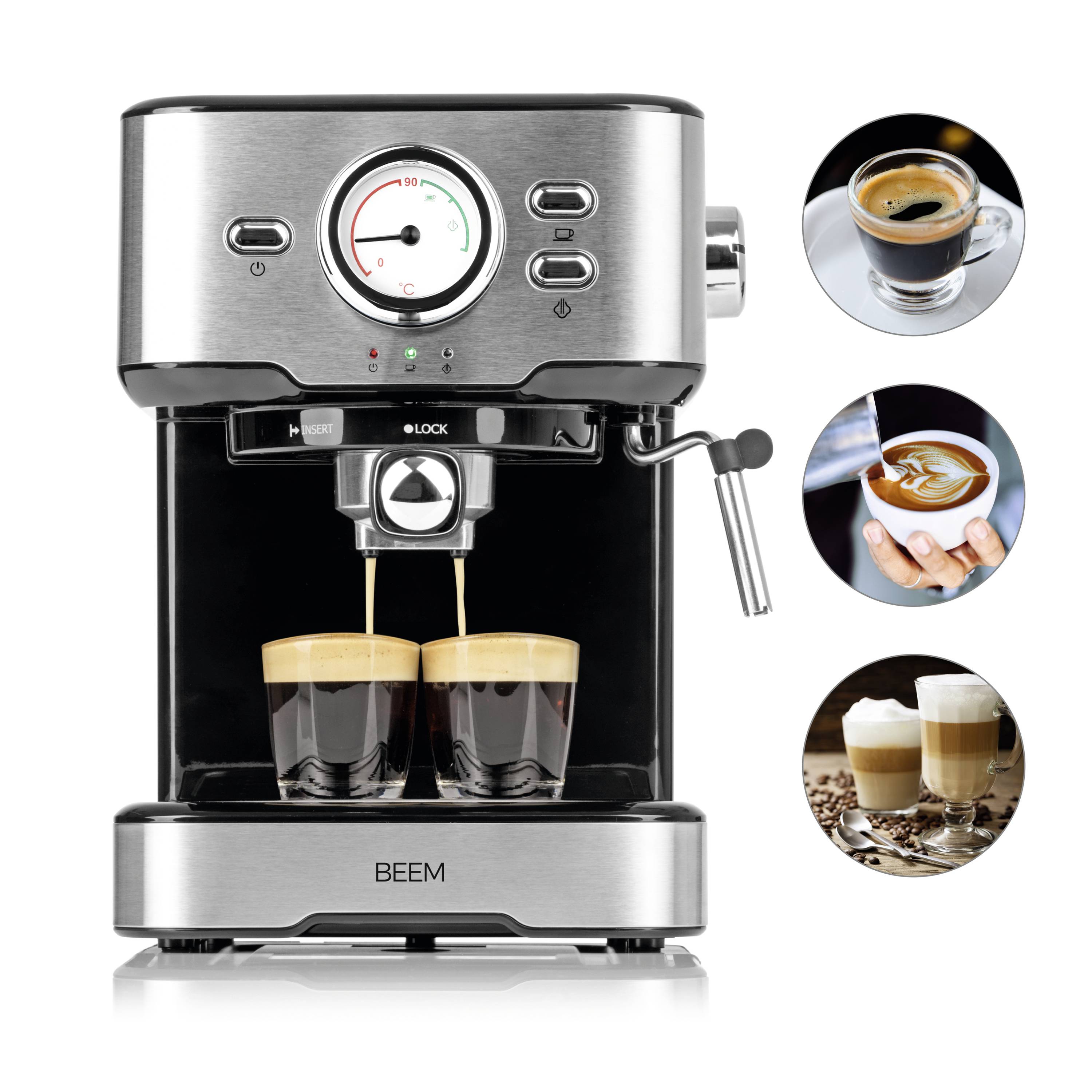 BEEM 05025 Espresso machine with sump filter holder Black, Silver 1100 W-8
