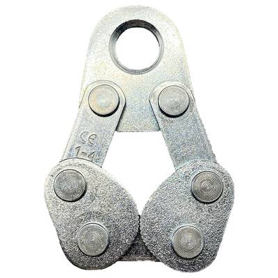 'A metallic hardware accessory with five circular components, resembling a jointed bracket for industrial or mechanical use.'