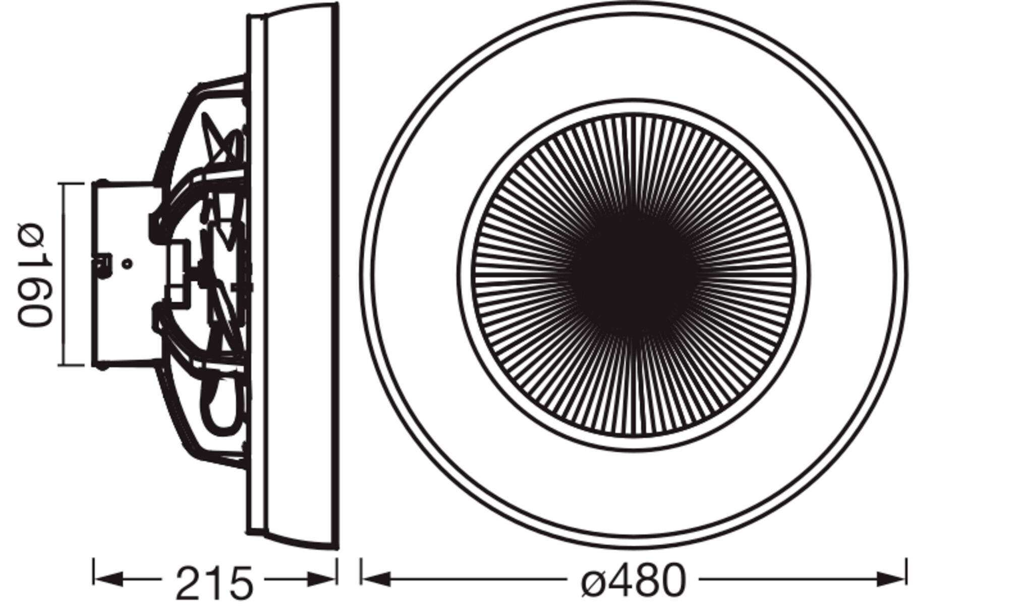 OSRAM HOMELIGHTING Ceiling Fan Compact 480 49W White Ceiling fan 49 W-5