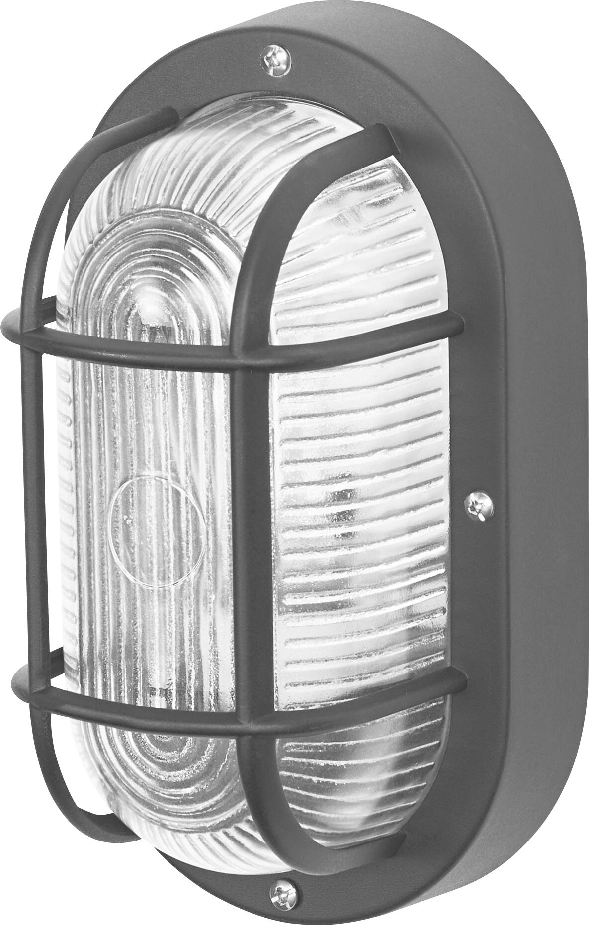 OSRAM HOMELIGHTING Bulkhead Essential Oval E27 Black 4058075845589 Ceiling light, Wall light Black-0