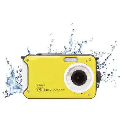 Easypix W3027-Y Wave Yellow Digital camera 30 MP Yellow Battery, Camera bag Image stabiliser, Full HD Video, Built-in fl-1
