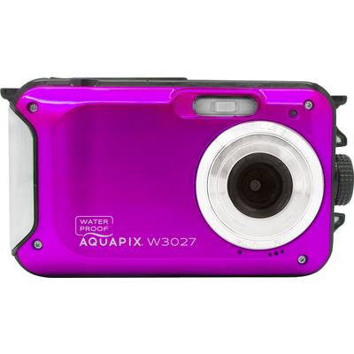 Easypix W3027-P Wave PINK Digital camera 30 MP Rose Camera bag, Battery Image stabiliser, Waterproof up to a depth of 3 -0