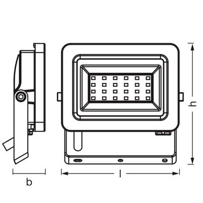 OSRAM HOMELIGHTING Floodlight EA 5W 840 Dark Grey 4099854429552 Outdoor floodlight 5 W-3
