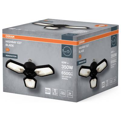 OSRAM HOMELIGHTING Highbay Blade E27 60W 840 E27 Black 4099854429316 Wallwasher EEC: F (A - G) E-27 60 W Black-2
