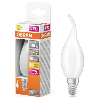 OSRAM HOMELIGHTING 4099854443831 LED (monochrome) EEC D (A - G) E14 Candle shape windswept 3.4 W Warm white (Ø x H) 35.0-1