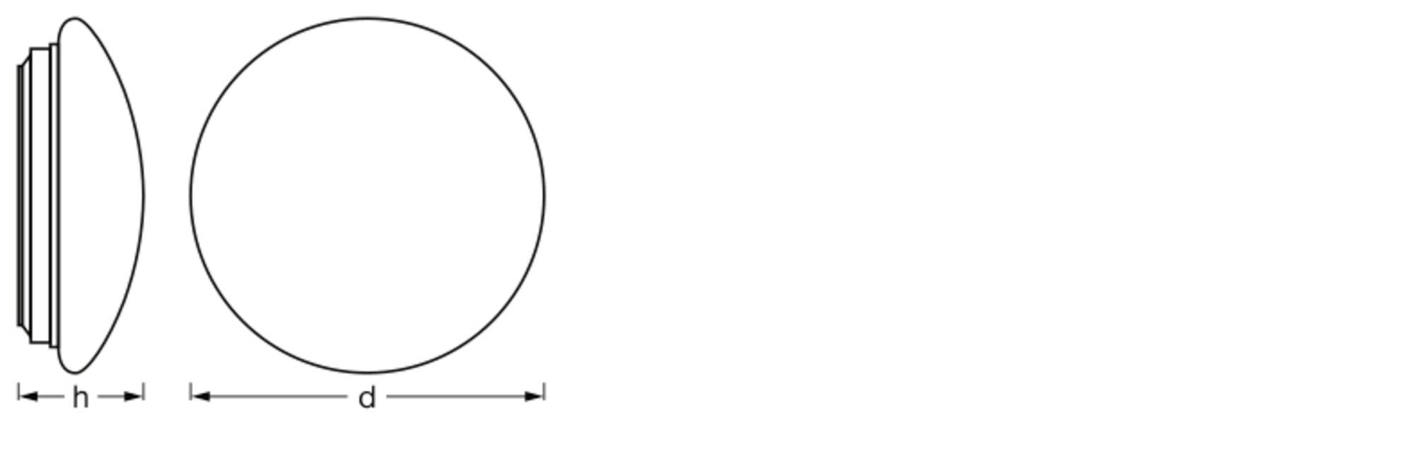 OSRAM HOMELIGHTING Ceiling Essential 350mm 2xE27 4099854444623 LED outdoor wall light White-3