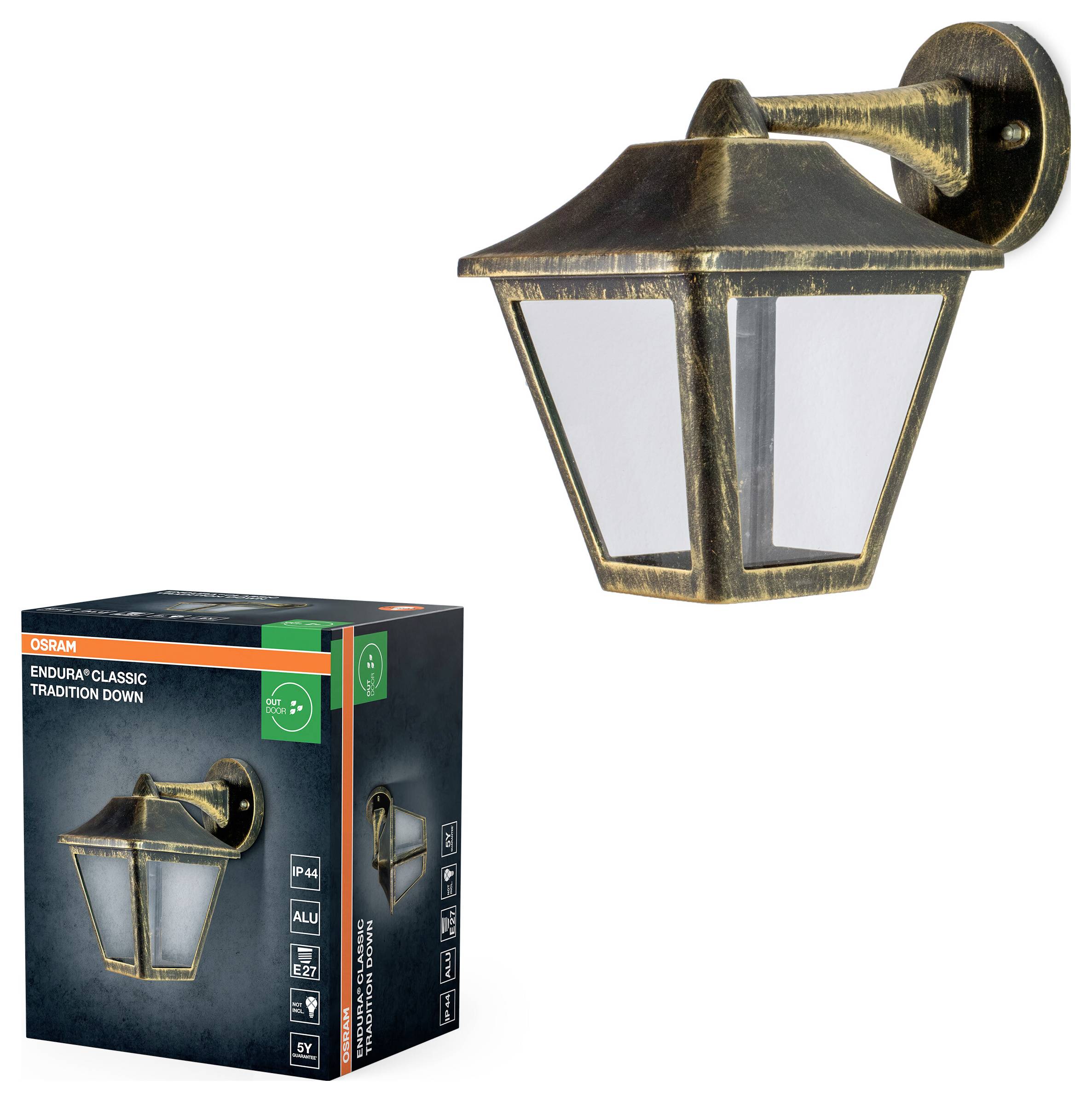 OSRAM HOMELIGHTING ENDURA Classic Tradition Down E27 Gold 4099854452352 LED outdoor wall light LED (monochrome) E-27 Gol-1