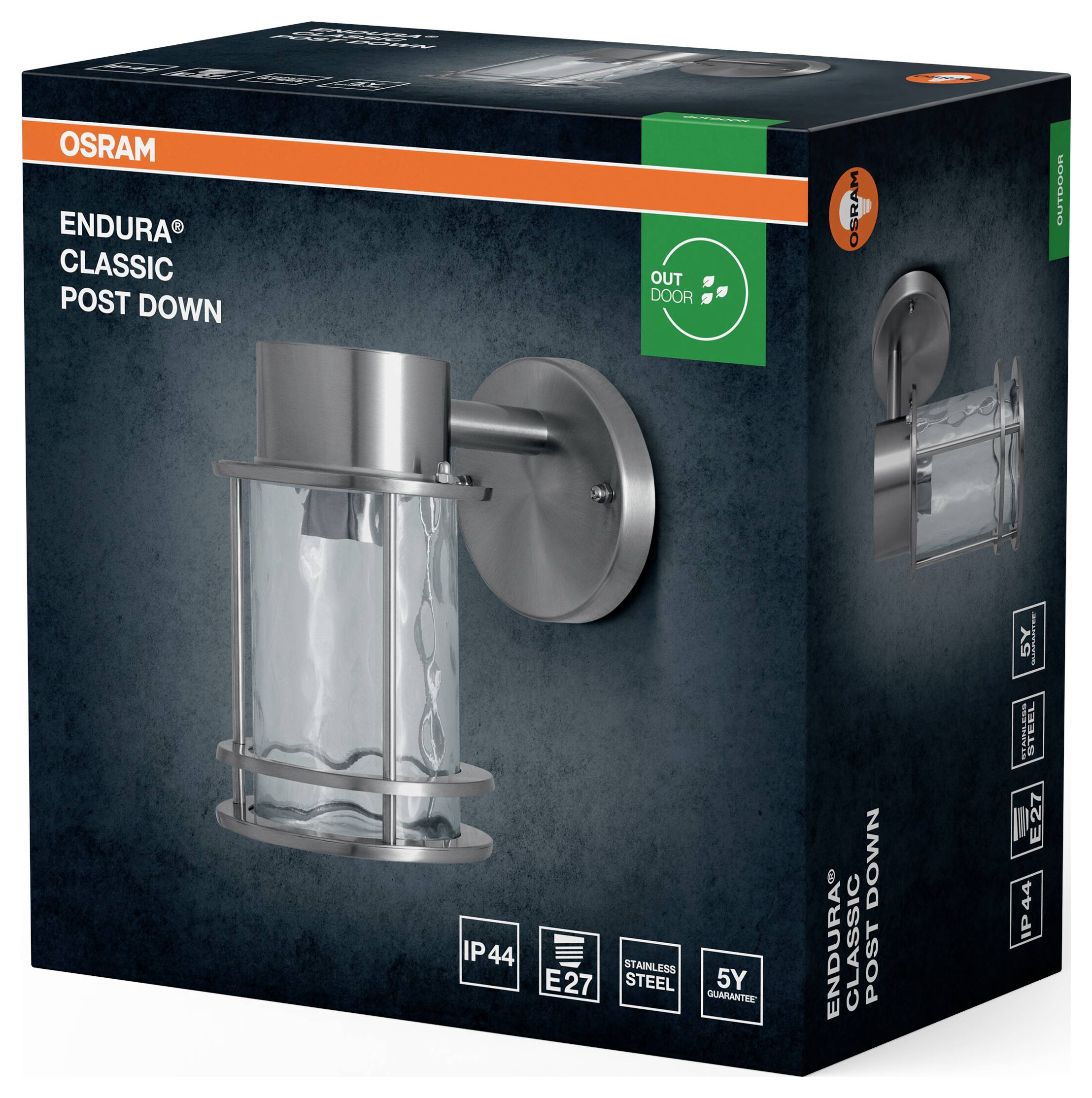 OSRAM HOMELIGHTING ENDURA Classic Post Down E27 4099854452260 LED outdoor wall light LED (monochrome) E-27 Steel-2