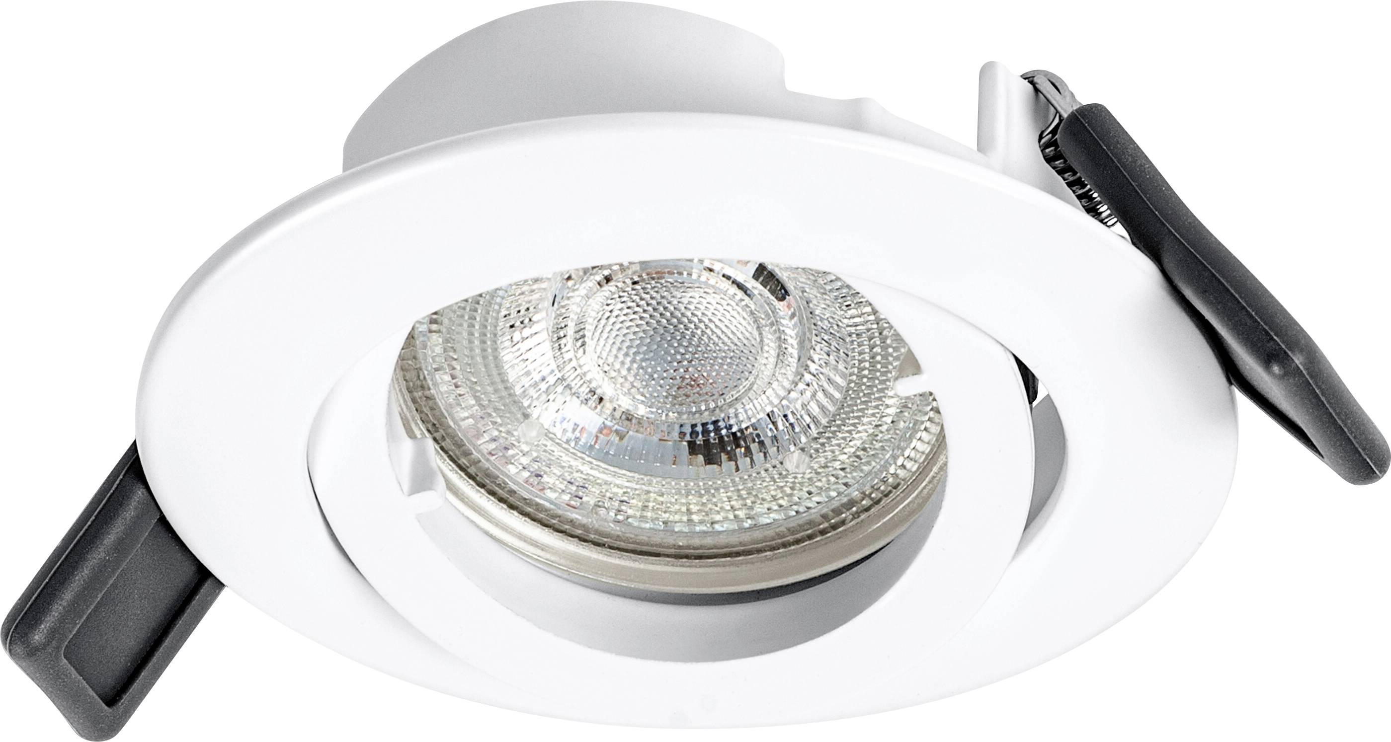OSRAM HOMELIGHTING 4099854444494 Spotlight Recess Set Incl. Osram LED 4.3W GU10 White LED ceiling light 4.30 W White-0