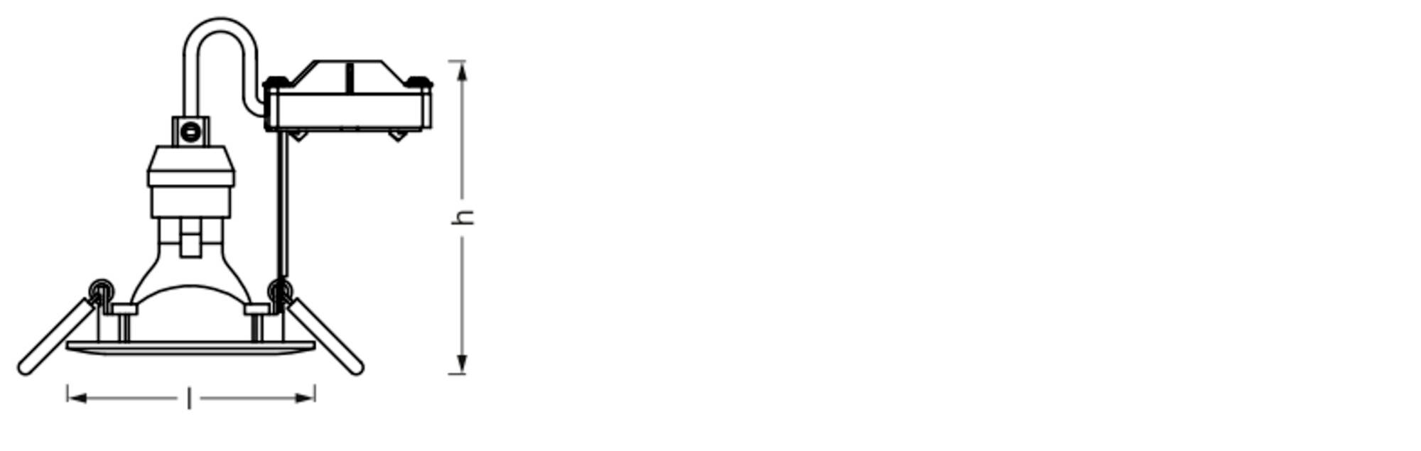 OSRAM HOMELIGHTING 4099854444494 Spotlight Recess Set Incl. Osram LED 4.3W GU10 White LED ceiling light 4.30 W White-2