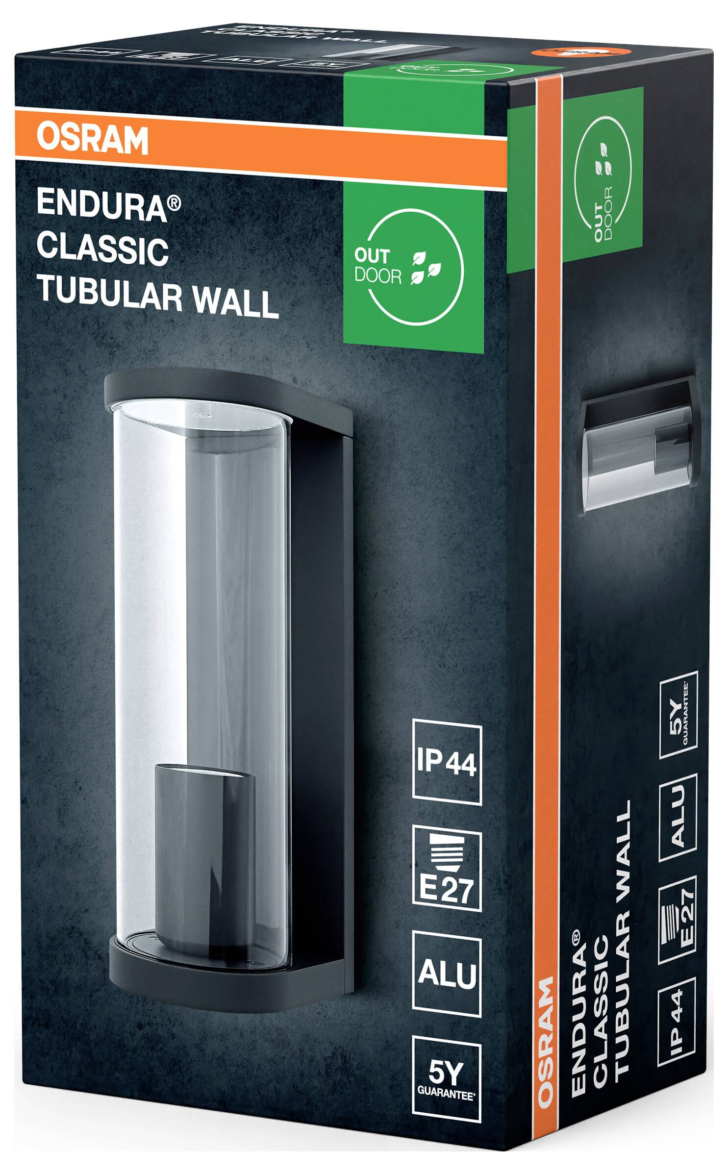 OSRAM HOMELIGHTING ENDURA Classic Tubular Wall E27 4099854452499 LED outdoor wall light LED (monochrome) E-27-2