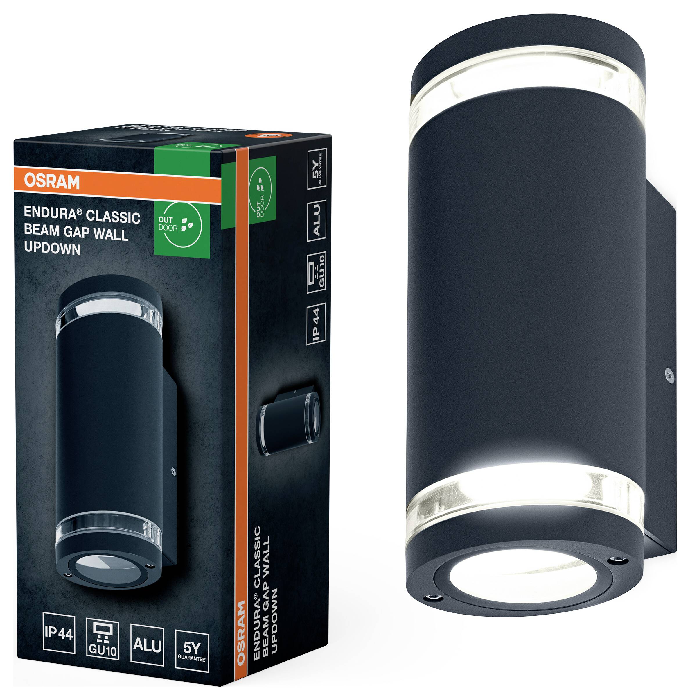 OSRAM HOMELIGHTING ENDURA Classic Beam Gap Wall UpDown GU10 4099854451980 LED outdoor wall light LED (monochrome) GU10-1