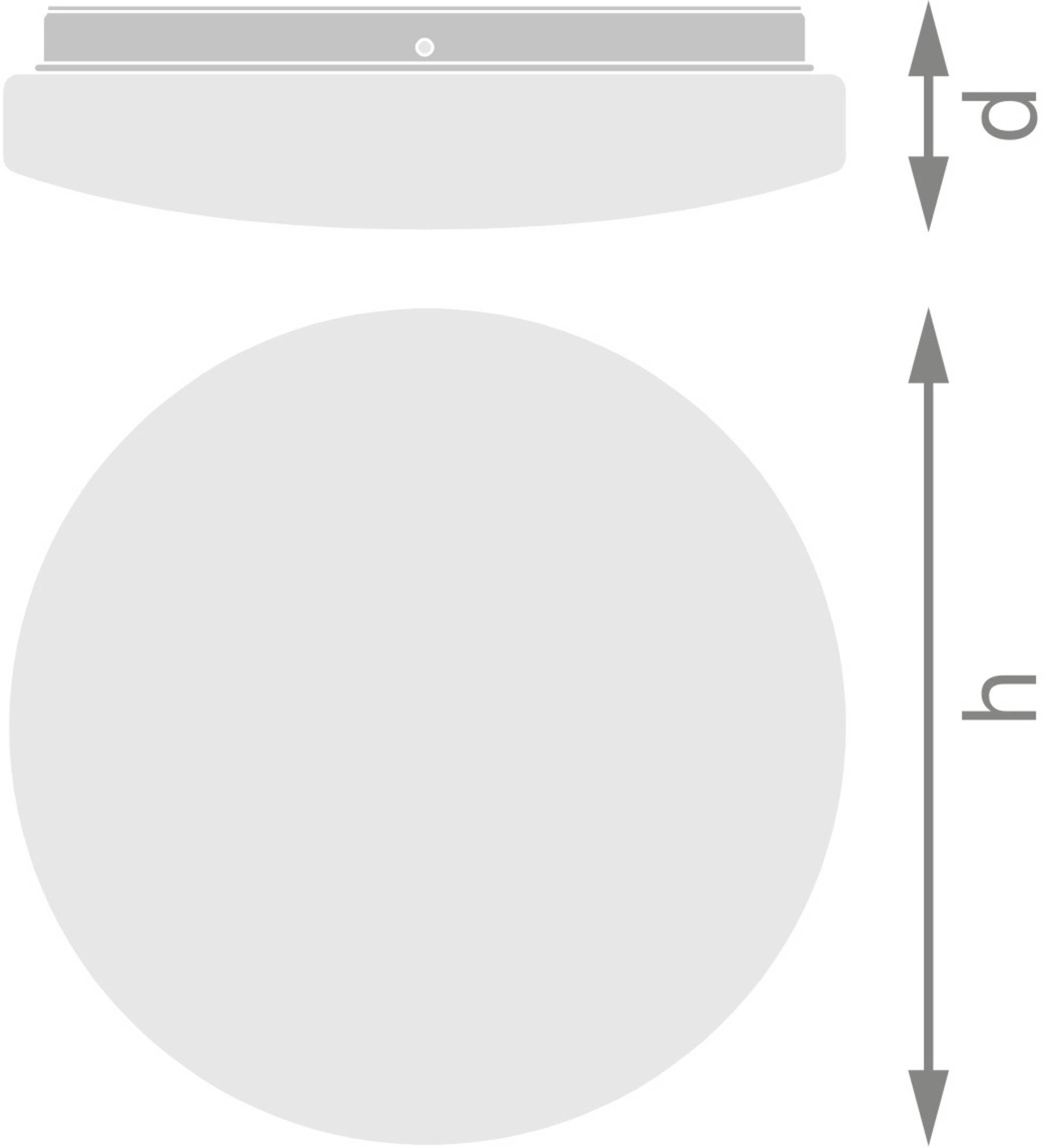 OSRAM HOMELIGHTING Outdoor Essential 255mm 18W 830 White 4099854445309 LED outdoor wall light 18.00 W White-3