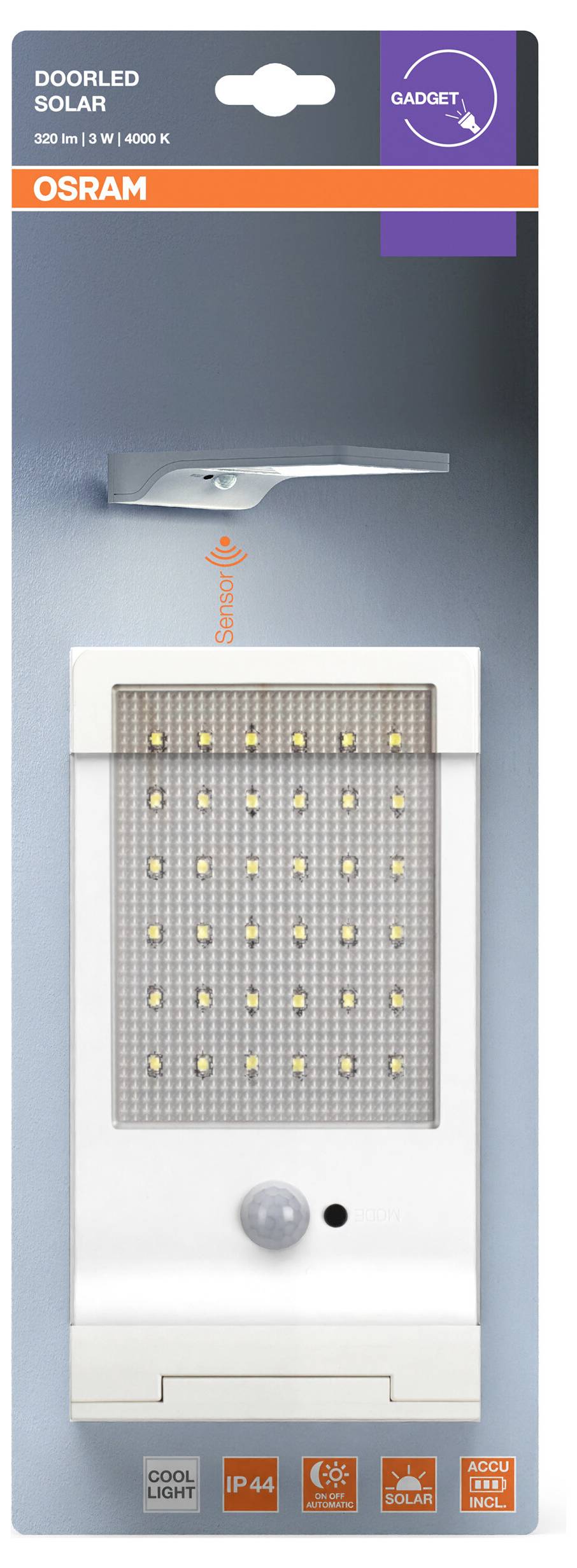 OSRAM HOMELIGHTING DoorLED Solar Sensor 4000K White 4099854531491 LED outdoor wall light-2