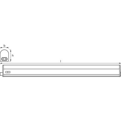 OSRAM HOMELIGHTING LED Switch Batten 1200 mm 14 W 4000 K LED plinth lighting LED (monochrome) 14 W-5
