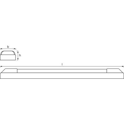 OSRAM HOMELIGHTING LED Power Batten 600 mm 25 W 3000 K LED strip light LED (monochrome) 25 W-5