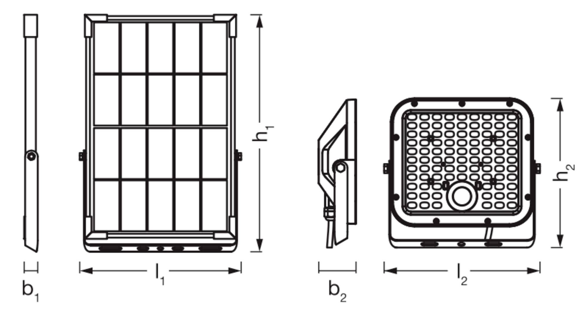 OSRAM HOMELIGHTING 4099854429439 Endura Flood Split Solar Sensor 30W 840 Remote control Solar garden spotlight-3