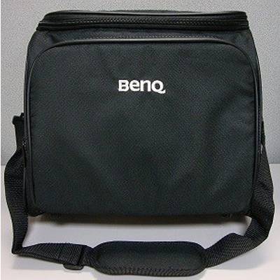 Black BenQ laptop bag with a shoulder strap and a zippered front pocket.