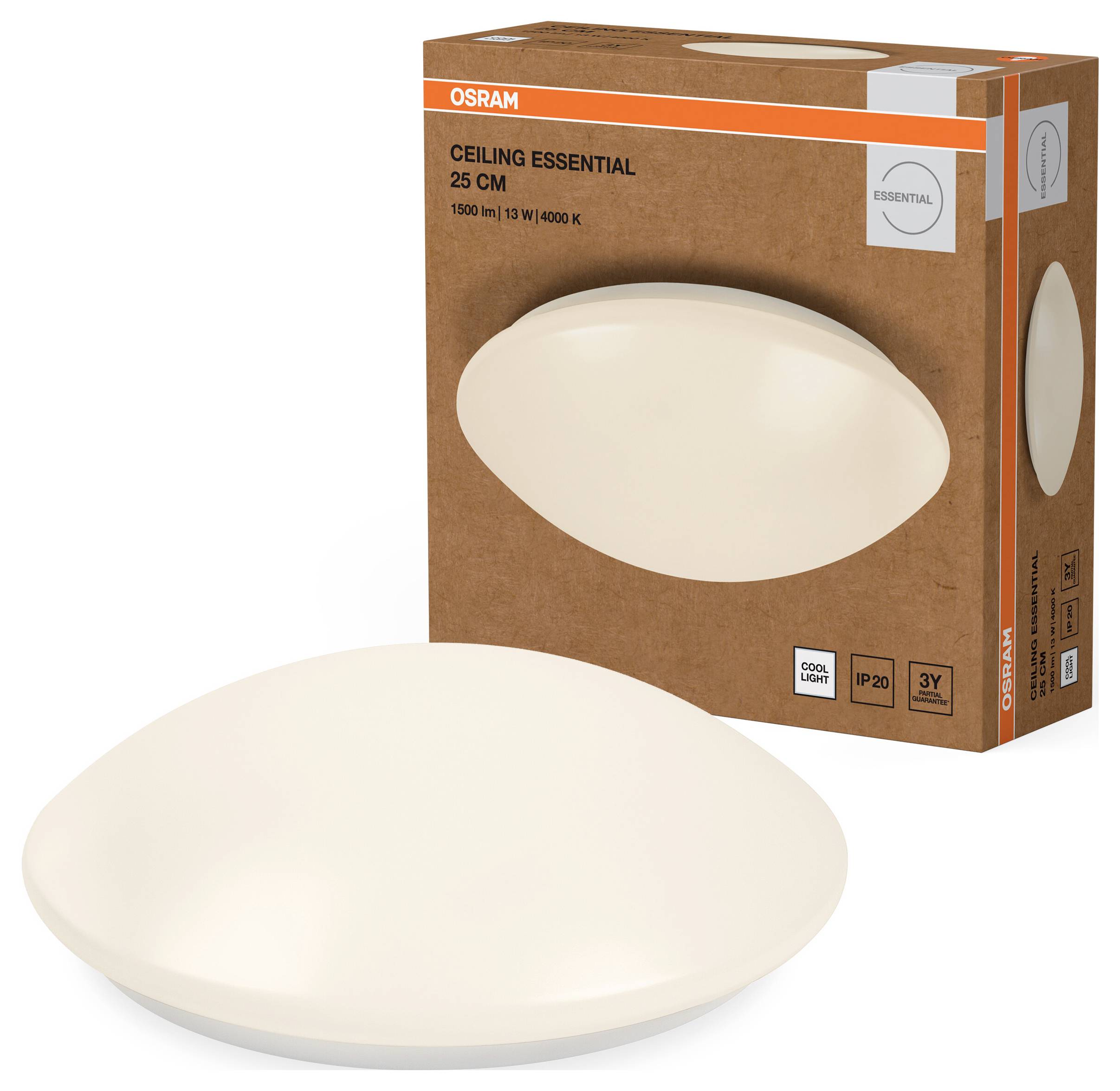 OSRAM HOMELIGHTING Ceiling Essential 250mm 13W 4000K 4099854445187 LED outdoor wall light LED (monochrome) 13.00 W White-1