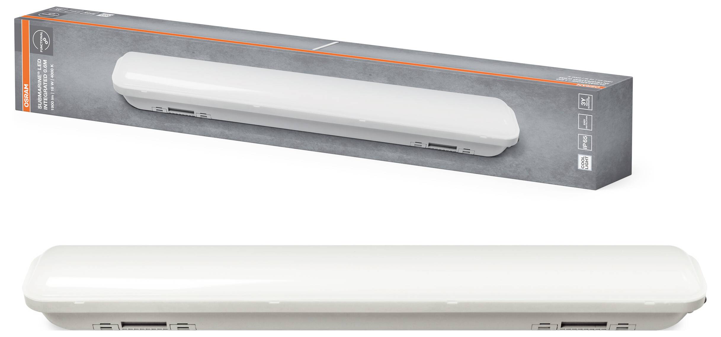 OSRAM HOMELIGHTING Submarine Integrated 0.6M 18W 4000K LED wet room light-1