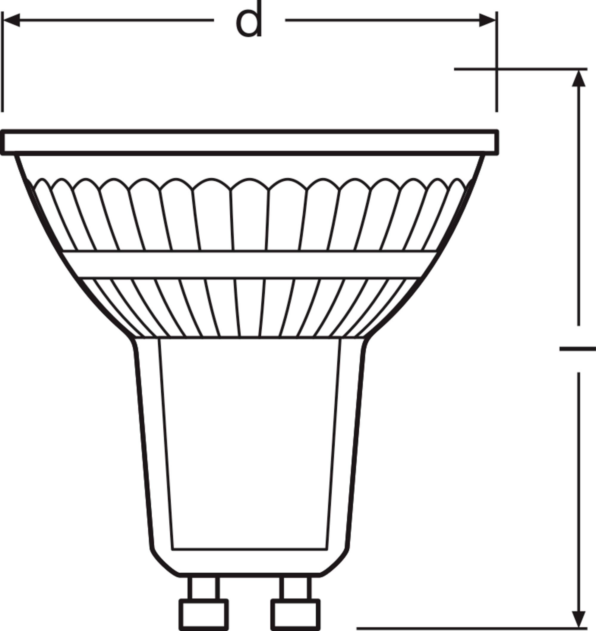 OSRAM HOMELIGHTING 4099854458484 LED reflector lamp EEC E (A - G) GU10 2.4 W Warm white (Ø x H) 50.00 mm x 50.00 mm 1 pc-3