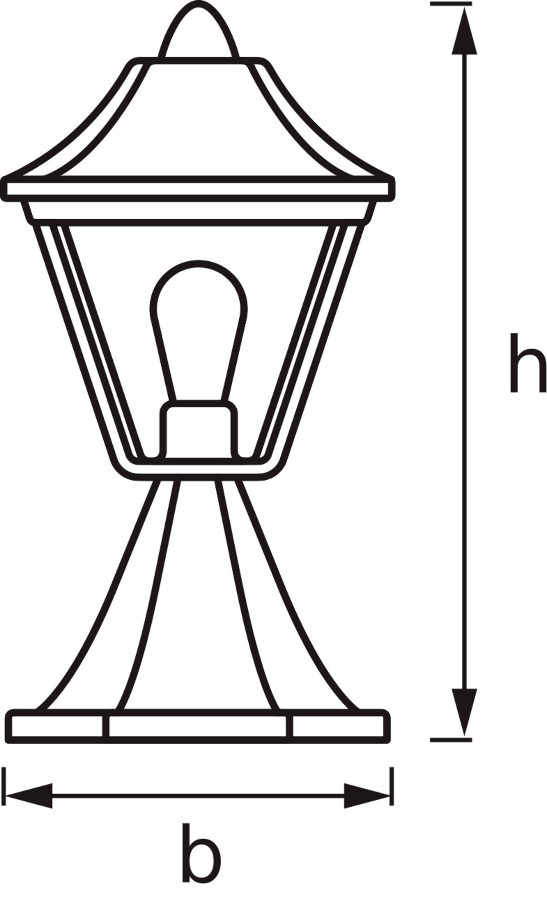 OSRAM HOMELIGHTING ENDURA Classic Tradition 33cm E27 Gold 4099854452314 LED outdoor wall light-3