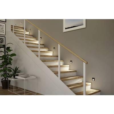 Paulmann 80004 Tsaro eckig 80x36mm 1W 80lm 230V 2700K Recessed wall light LED (monochrome) 1 W Black (matt)-7