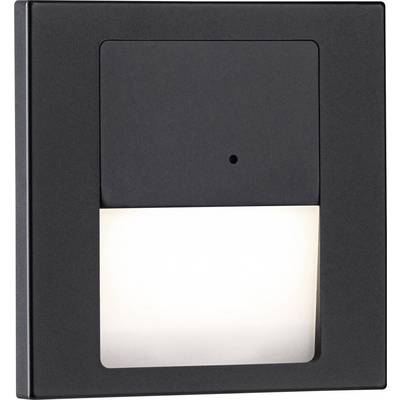 Paulmann 80004 Tsaro eckig 80x36mm 1W 80lm 230V 2700K Recessed wall light LED (monochrome) 1 W Black (matt)-0