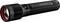 A black LED flashlight with a textured grip and red accents on the lens. The brand 'LED Lenser' and model 'P7R' are printed on the side.