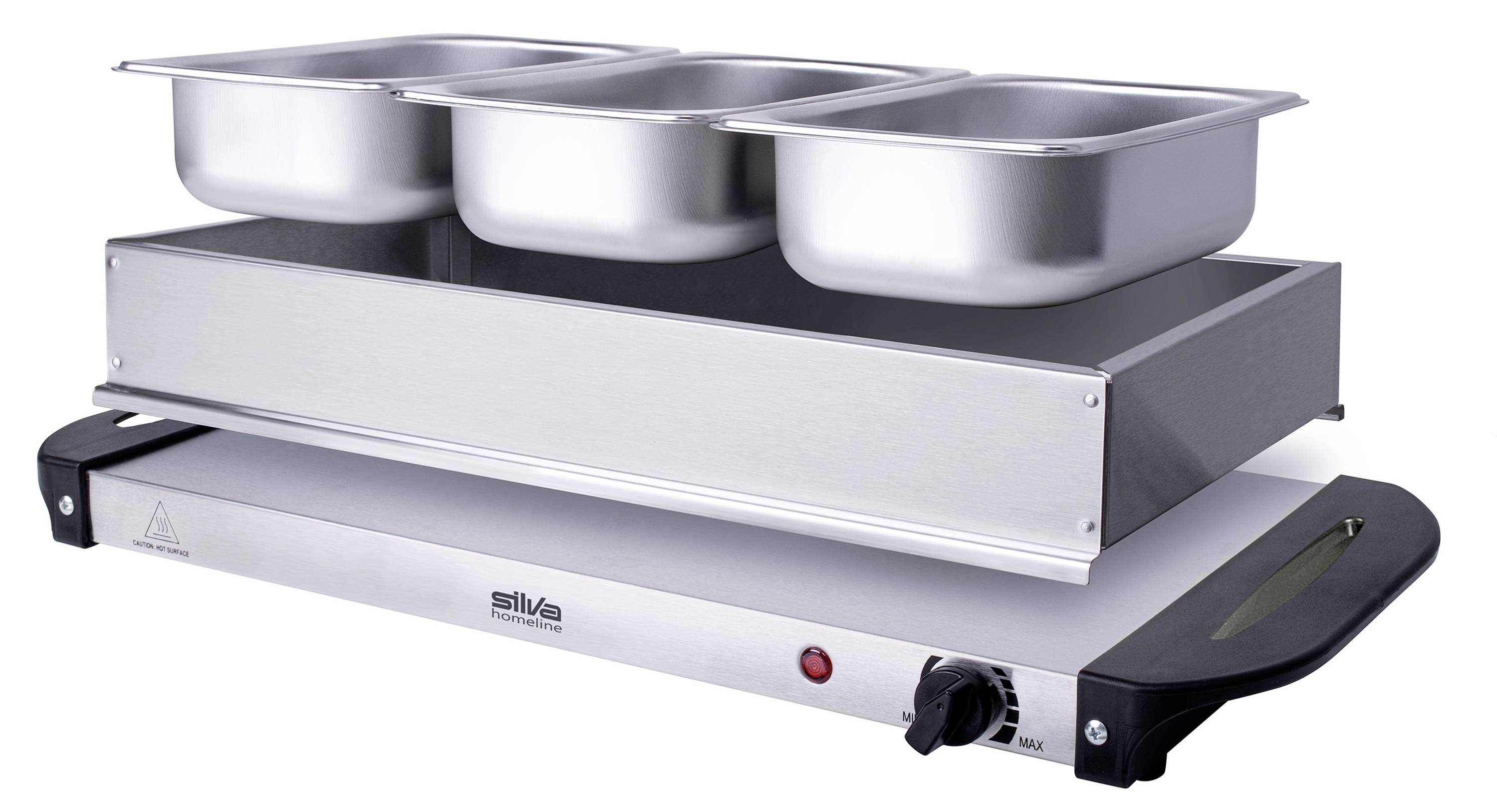 Silva Homeline SH 4.1 425009 Buffet warmer Stainless steel, Black-6