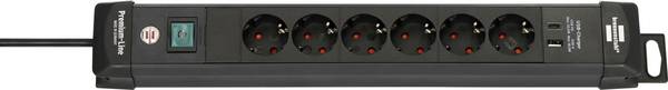 Brennenstuhl 1951160608 Power strip (+ switch)  Black PG connector 1 pc(s)