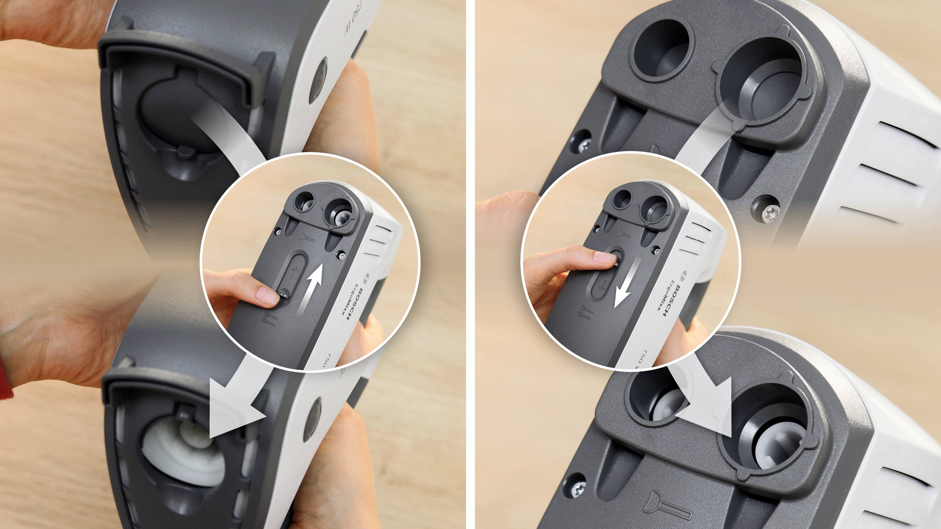 Bosch ErgoMixx 750 Watt, Edelstahl-Mixuß Hand-held mixer 750 W Black, White-7