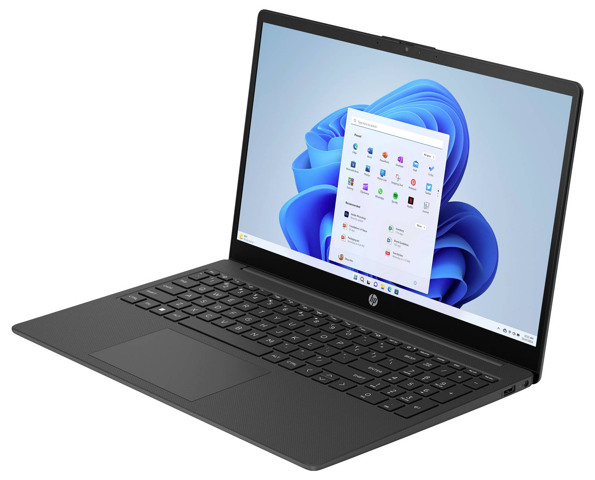 HP Laptop 15-fc0079ng 39.6 cm (15.6 inch) Full HDAMD Ryzen 75825U16 GB RAM512 GB SSD;German, QWERTZAMD;BlackBV8D6EA