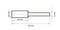 Technical drawing of a cylindrical metal part, featuring dimensions: 65 mm length, 10 mm diameter, narrowing to 6 mm, with a 25 mm overlap.