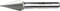 Conical metal cutting drill bit with spiral grooves, used for precise drilling and shaping in materials like wood, metal, or plastic.