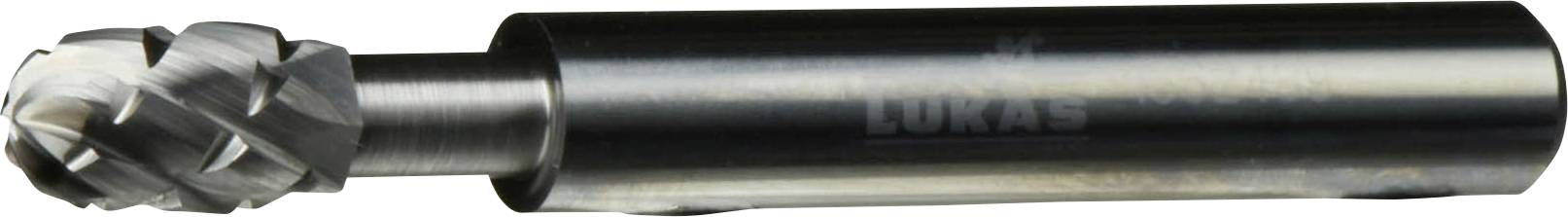 A close-up image of a metal cylindrical cutting tool with spiral flutes and sharp edges, commonly used for machining or milling tasks.