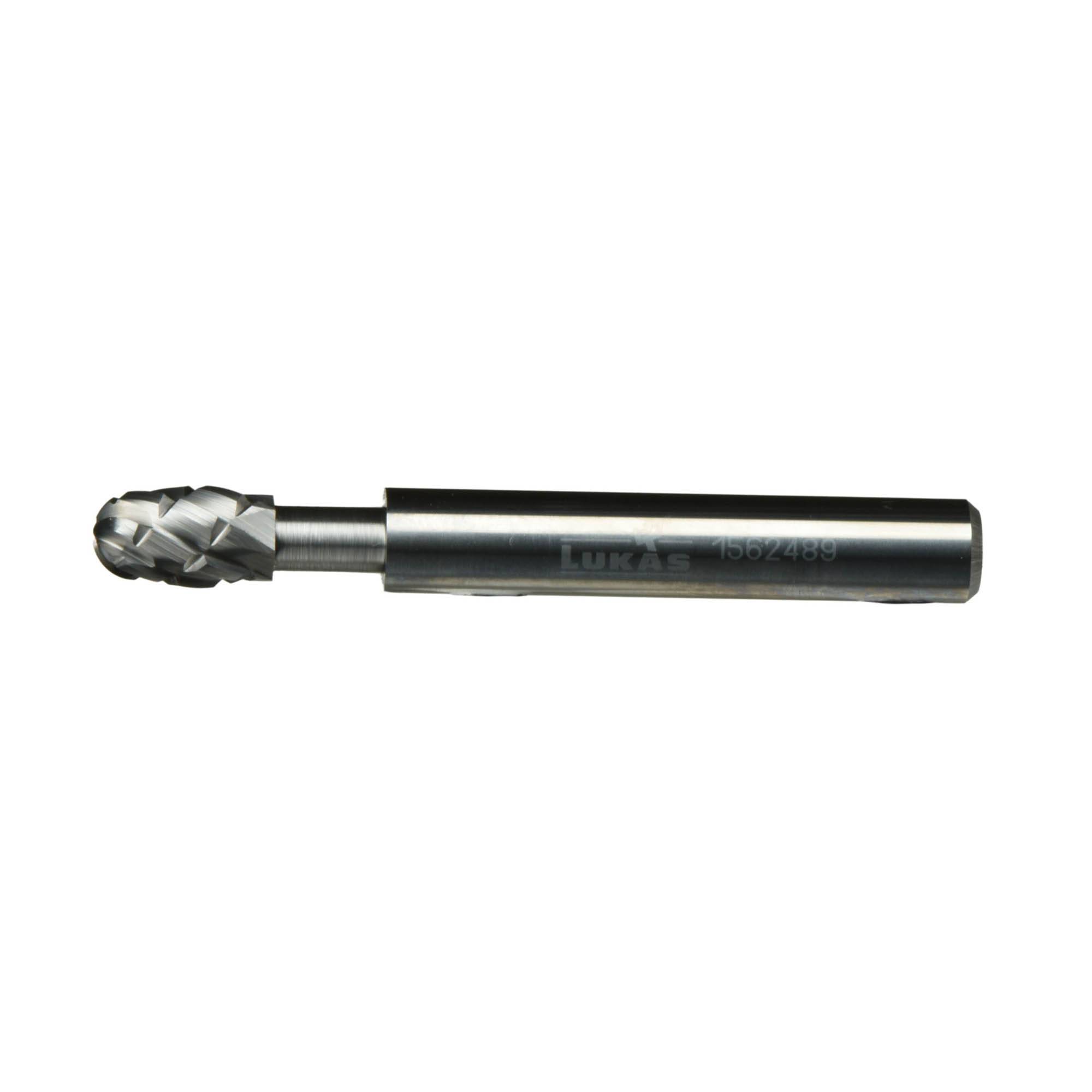 A metal cylindrical tool with a spiral-shaped cutting end, likely a milling cutter, designed for precise material removal in machining.