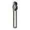 A cylindrical metal milling cutter with spiral blades used for shaping or cutting hard materials like metal or wood.
