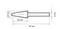 A technical drawing of an object with a tapering cylinder shape. The object's dimensions are labeled: 60 mm length, 10 mm width at widest, and 6 mm width at narrowest.