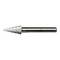 A metal step drill bit with multiple levels, designed for creating holes of varying diameters in materials.
