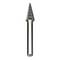 A cone-shaped metal cutting tool with a textured surface for precise drilling or shaping tasks, shown against a plain white background.