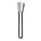 A cylindrical metal tool with a textured, tapered top, used for cutting or shaping materials.