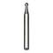 A metal rotary tool bit with a round, textured end, commonly used for engraving or surface detailing in construction or crafting work.