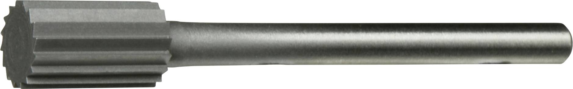 A cylindrical metallic tool with multiple grooves, resembling a gear, possibly a machining or cutting tool component.