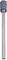 A cylindrical grinding bit with a textured blue top and a metallic shaft, used for rotary tool applications.