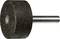 A cylindrical grinding stone with a metal shank, used for sharpening or smoothing surfaces in industrial or DIY applications.