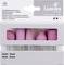 'Set of pink vitrified grinding points in various shapes for steel, from Lukas Germany, displayed in a white packaging with text in multiple languages.'