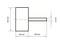 'Technical drawing of an L-shaped object. The vertical section is 40 mm tall and 20 mm wide. The horizontal section is 40 mm long and 6 mm deep.'