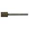 A cylindrical grinding tool with a stone head attached to a metal rod, used for sharpening or abrasive purposes.